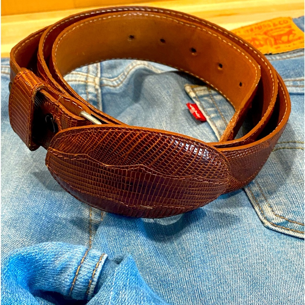 Western Lizard Skin Dakota Belt Co. (Sz. 44)